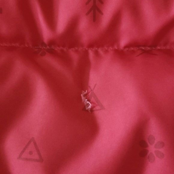 Adidas red down filled bomber jacket - Picture 12 of 13